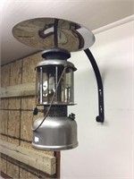 Coleman Lantern With Shade And Wall Bracket