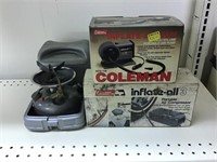 Coleman Camp Stove, Portable Air Pump, Portable