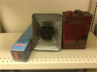 Coleman Heater, Coleman Ice, Fuel Can