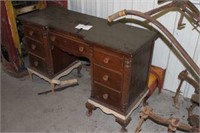 Wood Desk, 4 Drawer Dresser & Table