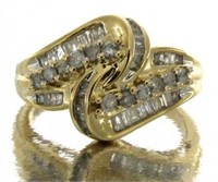 10kt Gold Brilliant 3/4 ct Diamond Dinner Ring