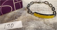 Lia Sophia Yellow ID Bracelet