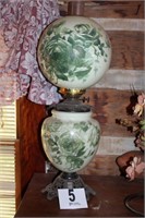 Double Globe Oil Lamp 32"
