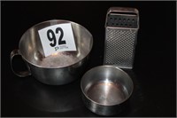 Stainless Steel Batter Bowl, Box Grater, Small