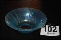 Blue Glass Bowl 9.5"
