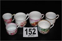 Six Porcelain Mugs
