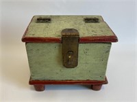 Early miniature paint decorated blanket chest.