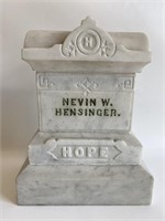 Early marble tombstone salesman sample.