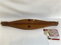 Vintage Danish modern dulcimer instrument.
