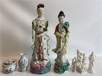 Vintage Asian porcelain figures.