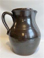 Antique glazed stoneware pitcher.