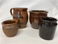 Early glazed pottery.