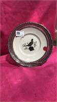 "The Pheasant" Plate w/ Stand