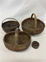 Early splint oak buttocks baskets.