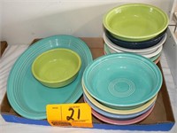 10 FIESTA SOUP BOWLS (OLD), SMALL FIESTA BOWL