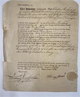 1806 Slave Purchase Document.