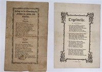 19th C German broadside bible booklet.
