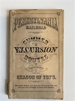 1873 Pennsylvania railroad route book.