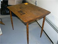 FOLDING WOODEN WORK/SEWING TABLE