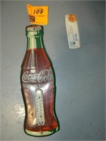 VINTAGE COKE THERMOMETER, SMALL ADVERTISING