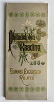 Philadelphia Reading Railroad route book.