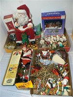 CHRISTMAS GROUP WITH ORNAMENTS, PINECONE ELVES,