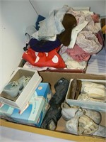 VINTAGE BABY CLOTHES AND SHOES, INCLUDING LEATHER