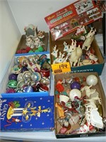 VINTAGE CHRISTMAS GROUP WITH ANGEL CHIMES, ELVES,