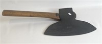 19th c signed broad head axe.
