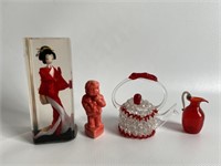 Vintage Chinese miniatures & art glass.