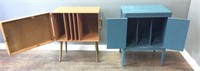 2 VINTAGE VINYL RECORD STANDS