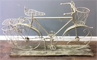 VTG. YARD PLANTER BICYCLE 3 BASKETS