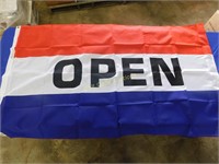 Open Flag - Red, White, and Blue - 3'x5'