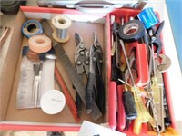 Small tools: screwdrivers - file - tin snips -