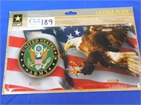 United States Army License Plate - New in Package