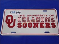 The University of Oklahoma License Plate - New in