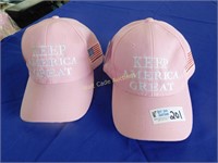 Keep America Great Hat - Pink - Lot of 2 -