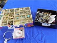 Jewelry Assortment - Earrings, Necklaces, Rings,