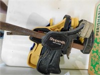 Shop Smith, quick grip, Irwin, clamps (total of 4)
