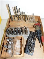 Misc. drill bits - burring points - small taps -
