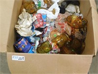 Amber Glassware Collection - Large Box Lot -