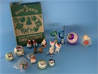 Box lot of misc. Christmas ornaments