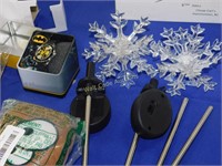 Solar Powered Snowflake Lights - 3D Garden Stake