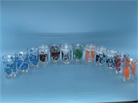 Box lot of 12 drinking glasses                 (O