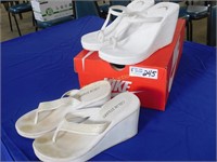 Ladies Platform Sandals - Lot of 2 - White