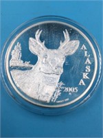 1 Troy oz silver round of 2005 Alaska Mint