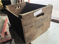J. Stewart Smith Vintage Wooden Crate