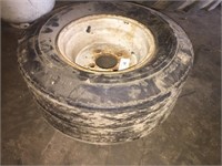 20.5 x 80-10 Tire with 4-Lug Rim