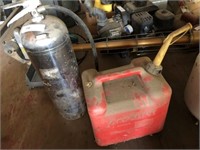 Modern 5gallon Gas Can & Large Fire Extinguisher