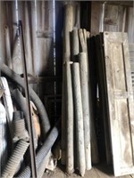9 Assorted Used Fence Posts